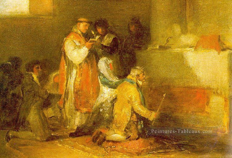 Le couple malade assorti romantique moderne Francisco Goya Peintures à l'huile
